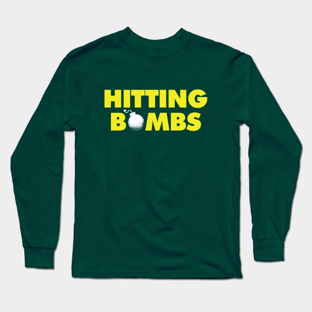 Hitting Bombs - Green Long Sleeve T-Shirt by KFig21